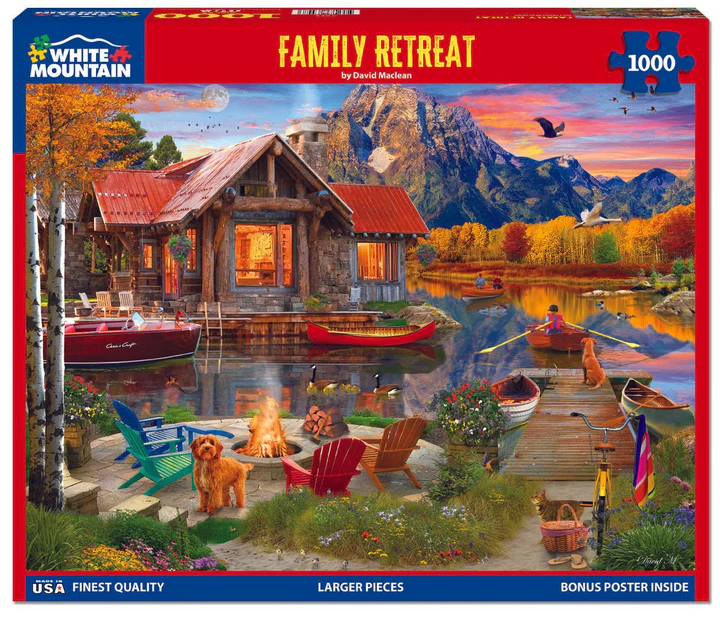 Family Retreat 1000 PC Puzzle bubblepixie soap co.