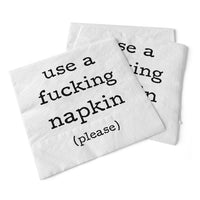 Paper Cocktail Napkins Use A Fucking Napkin