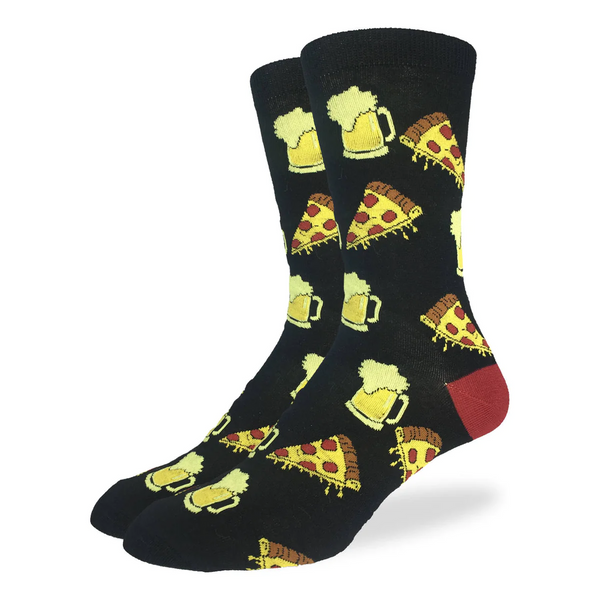 Good Luck Sock Men's Pizza & Beer Socks