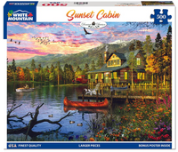 Sunset Cabin 500 PC Puzzle