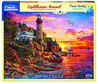 Lighthouse Sunset 1000 PC Puzzle