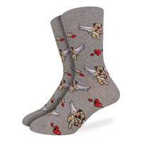 Good Luck Sock Men's Cupid Pugs Socks