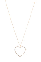 Gemma Necklace Gold w/Clear