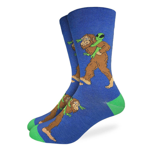 Good Luck Sock Men's Bigfoot & Aliens Socks