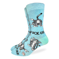 Good Luck Sock Men's Fuck Off Cats Socks