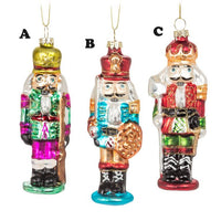 Glass Nutcracker Ornament