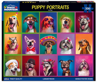 Puppy Portraits 500 PC Puzzle