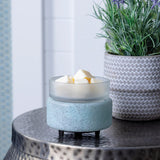 2-in-1 Candle & Wax Warmer Beach Glass