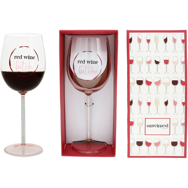 Unwin(e)d Wine Glass Red Wine Bitch