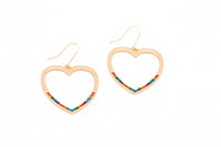 Gemma Drop Earrings Gold w/Multi