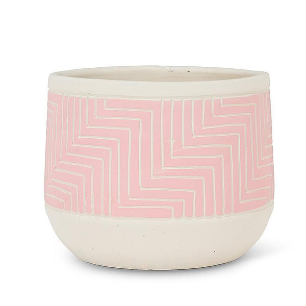 Etched Planter Pink Large