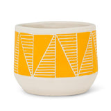 Etched Planter Yellow Large