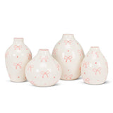 Pink Bows Vase Small Wide