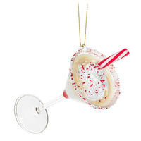 Glass Christmas Martini Ornament