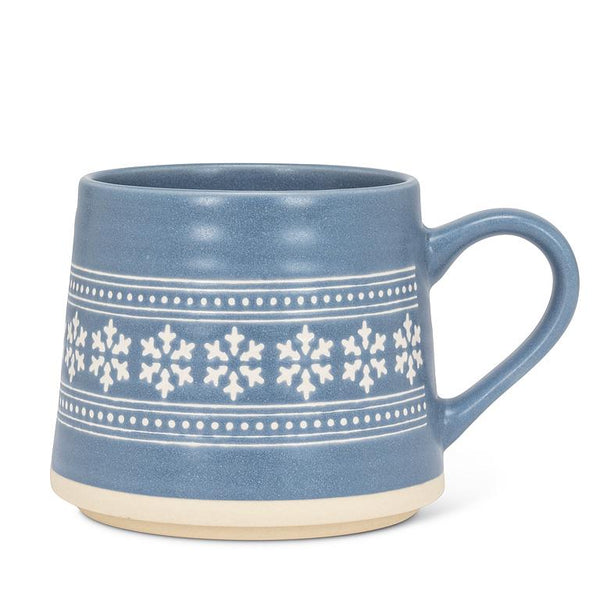 Wide Mug Snowflakes