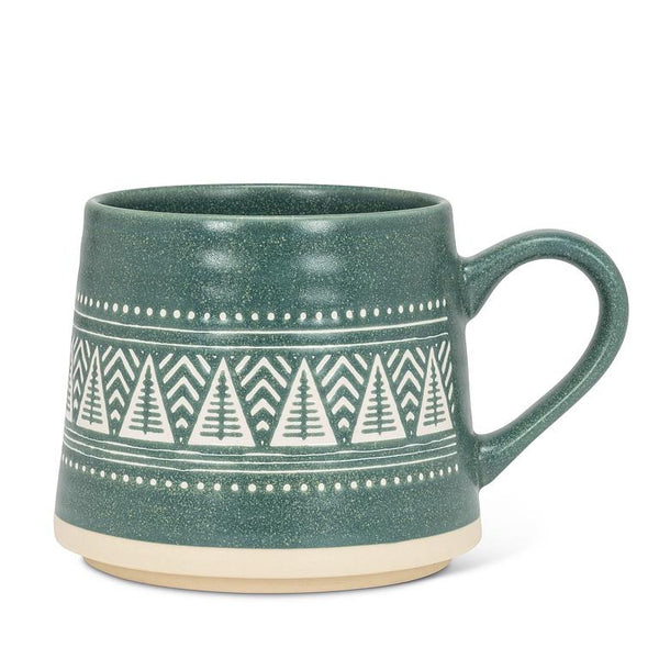 Wide Mug Festive Trees