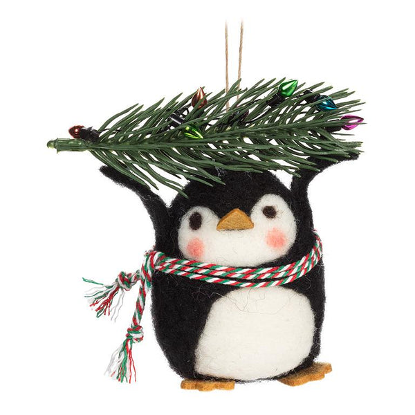 Felt Penguin w/Tree Ornament