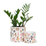 Printed Planter Colourful Shells Large