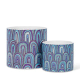 Printed Planter Blue Arches Large