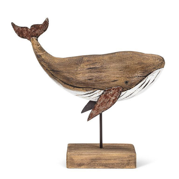 Carved Whale on Stand