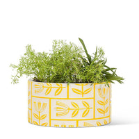 Floral Grid Planter Low