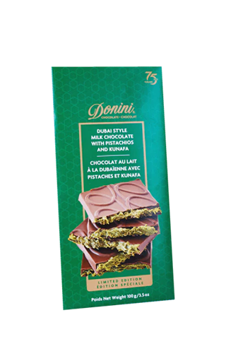 Dubai Milk Chocolate Bar with Pistachio Kunafa