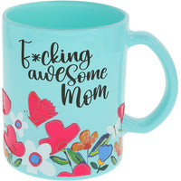 Glass Mug F*cking Awesome Mom