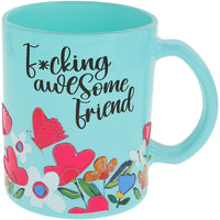 Glass Mug F*cking Awesome Friend