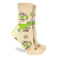 Good Luck Sock Women's Easter Dinosaur Socks