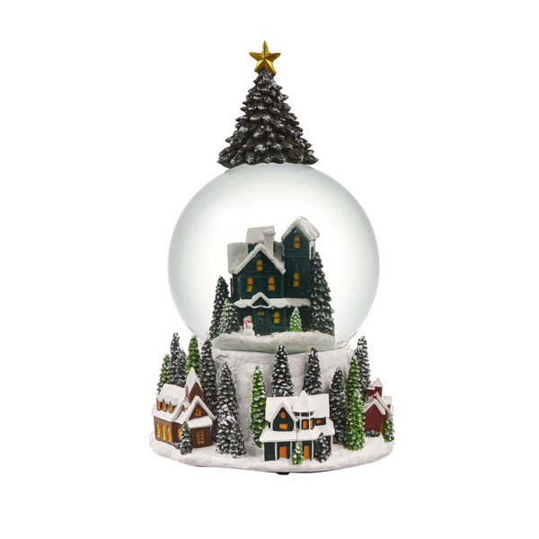 Snow Globe Musical House Scene