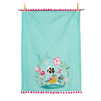 Whimsical Garden Kitchen Towel