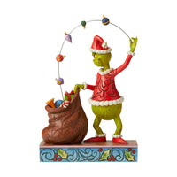 Jim Shore Figure Grinch Juggling Gifts Into Bag