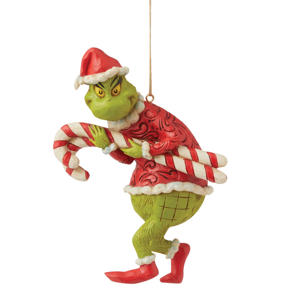 Jim Shore Ornament Grinch Stealing Candy Canes