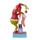 Jim Shore Figure Grinch Stealing Ornaments