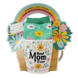 Greeting Card Mug & Socks Gift Set Best Mom Ever