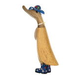 DCUK Floral Hat & Welly Boots Duckling Navy