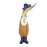 DCUK Floral Hat & Welly Boots Duckling Navy