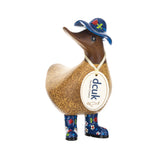 DCUK Floral Hat & Welly Boots Ducky Navy