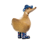 DCUK Floral Hat & Welly Boots Ducky Navy