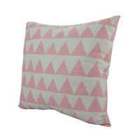 Triangles Cushion Pink