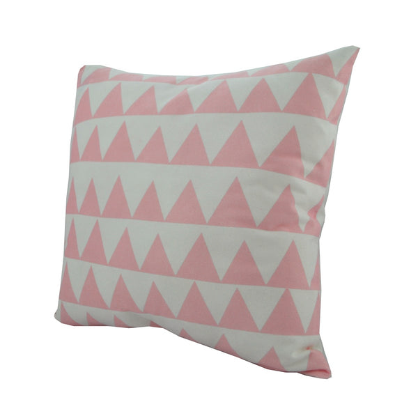 Triangles Cushion Pink