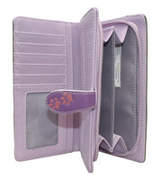 Large Zipper Wallet Puppy Love Lilac