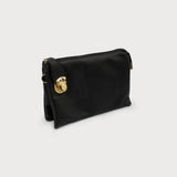 Kylie Crossbody Purse Black w/Gold