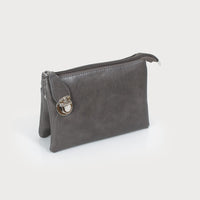 Kylie Crossbody Purse Dark Grey Smooth