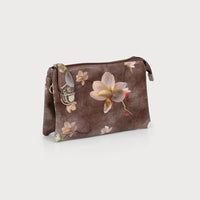 Kylie Crossbody Purse Floral Brown