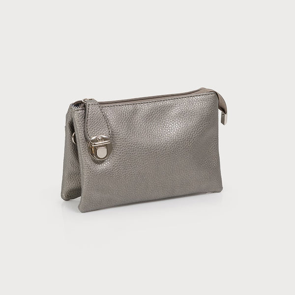 Kylie Crossbody Purse Pewter