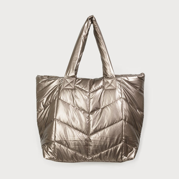 Willow Quilted Tote Gold