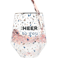 Geometric Glass Cheers To You