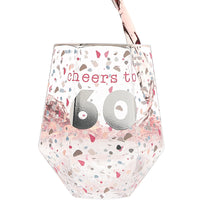 Geometric Glass Cheers To 60
