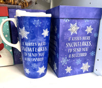 Travel Mug Snowflakes